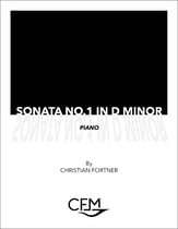 Sonata No. 1 piano sheet music cover